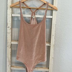 Madewell velvet body suit